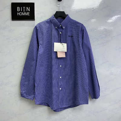 미*미* 블루 체크 셔츠 (1:1 HIGH PREMIUM)