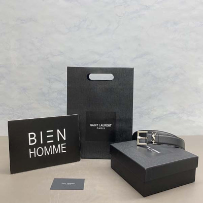 세인T로랑 카프스킨 스몰로고 벨트