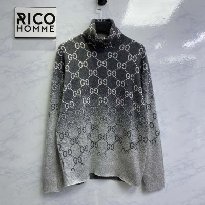 9찌 자카드 터틀넥 니트 스웨터 (1:1 HIGH PREMIUM)