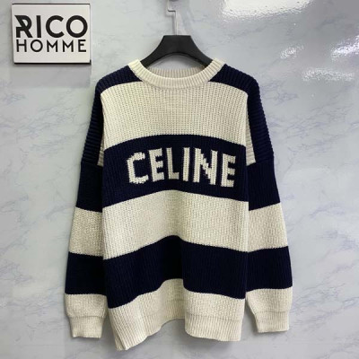 CEL*NE 드롭 숄더 스트라이프 스웨터 니트 (1:1 HIGH PREMIUM)