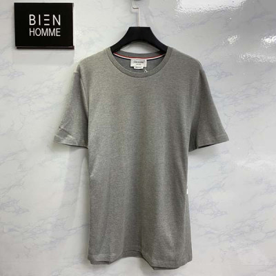 톰*라운 피케 립 사이드 인서트 반팔티 (PREMIUM)