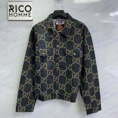 9찌 GG 파인애플 자카드 데님 자켓 (1:1 HIGH PREMIUM)