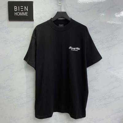 발렌시A가 미니 Beverly Hills 크루넥 오버핏 반팔 티 (1:1 HIGH PREMIUM)