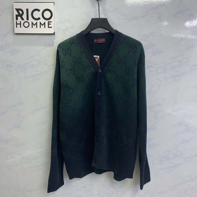 9찌 GG 그라데이션 울 자카드 가디건 (1:1 HIGH PREMIUM)