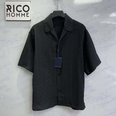 루이B통 모노그램 실크 블렌드 반팔 셔츠 (1:1 HIGH PREMIUM)