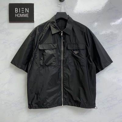 프RA다 리나일론 지퍼 반팔 셔츠 (1:1 HIGH PREMIUM)