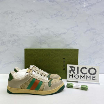 9찌 디스트로이드 GG 레더 스니커즈 (PREMIUM)