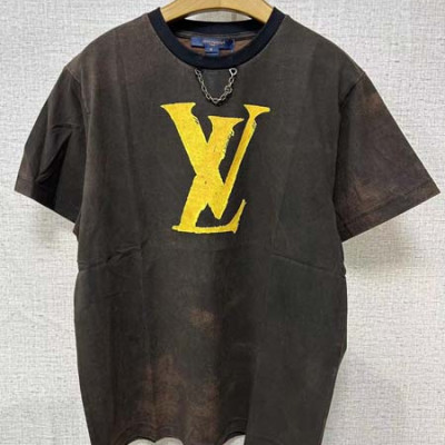 루이B통 LV 체인 반팔 티셔츠 (1:1 HIGH PREMIUM)