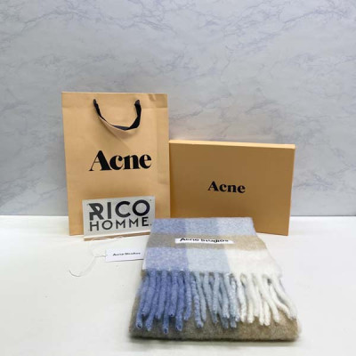 ACN 체크 울 프린지 스카프 (PREMIUM)