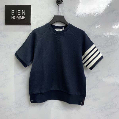 톰*라운 컴팩트 와플 4-바 쇼트 슬리브 스웨트셔츠 (PREMIUM)