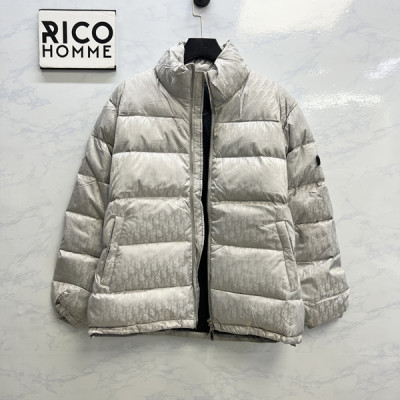 D올 오블리크 덕다운 패딩 실버 (HIGH PREMIUM)