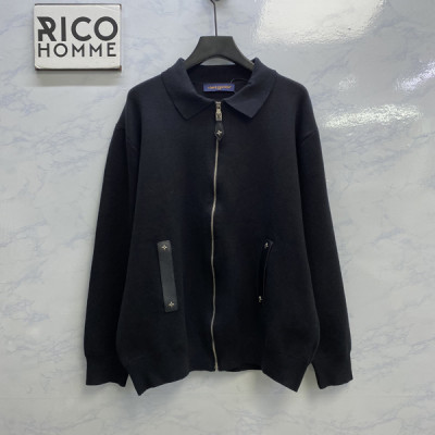 루이B통 모노그램 플라워 블루종 울 자켓 (PREMIUM)