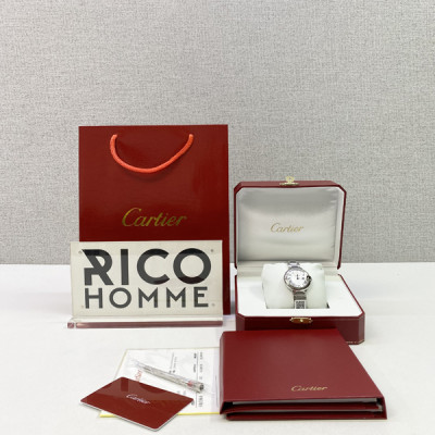 까르*에 발롱블루 스틸 스몰 쿼츠 33mm 1:1 최상급 (싱크 97.6%)