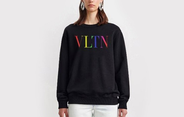 발렌T노 레인보우 로고 맨투맨 (2color)