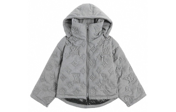 루이B통 엠보 모노그램 캐시미어 구스다운 패딩 (PREMIUM)