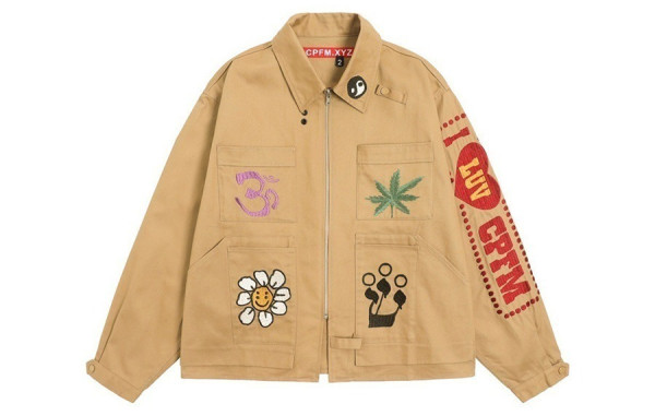CPFM X 휴먼 메*드 I LUV CPFM 베이지 자켓 (PREMIUM)