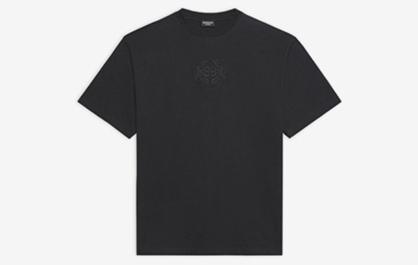 발렌시A가 LAUREL 자수로고 반팔티 (PREMIUM)