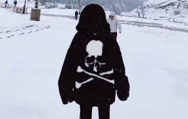 마S터 마인드 스컬 후드 퍼 자켓