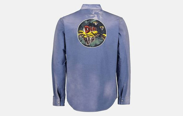 D올 아스트로 자수 패치 데님 셔츠 (PREMIUM)