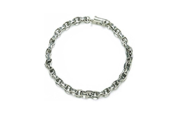 크롬HA츠 이서진 페이퍼체인 팔찌 (순은 s925)