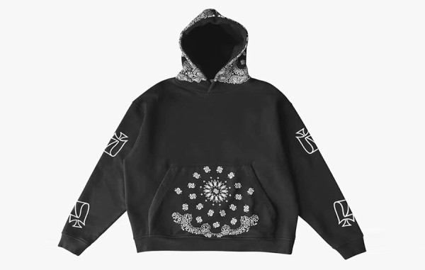 ASK*URSELF X F*LSE PERCEPTION 반다나 캐슈넛 플라워 후드티셔츠 (PREMIUM)