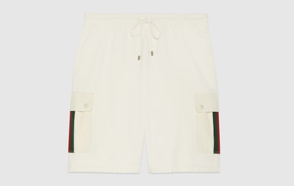 9찌 인터로킹G 코튼 카고 쇼츠 (PREMIUM)