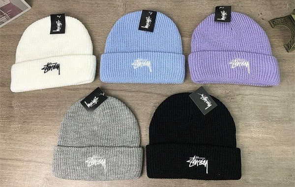 S투시 로고 자수 비니 (5color)