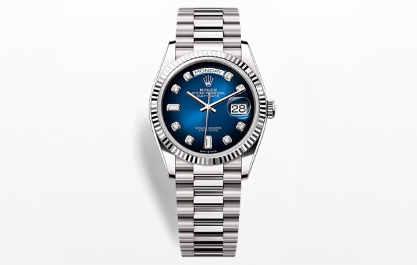 롤*스 데이데이트 블루 옴브레 텐포 36mm 1:1 최상급 (싱크 99.8%)