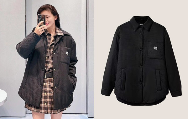 미*미* 아이코닉 셔츠 패딩 다운 자켓 (PREMIUM)