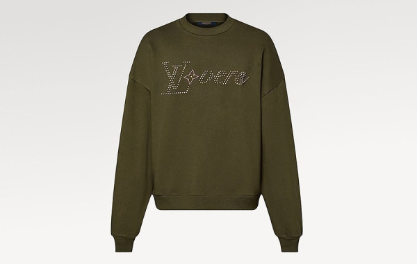 루이B통 스터드 시그니처 크루넥 맨투맨 티셔츠 (PREMIUM)