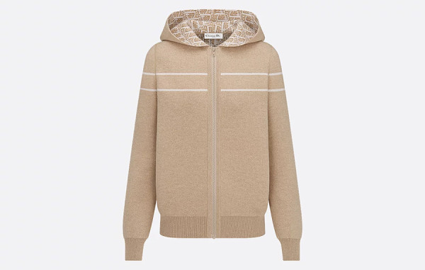 D올 Oblique 리버서블 니트 후드 집업 (PREMIUM)