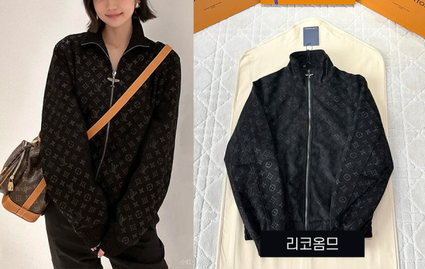 루이B통 톤온톤 모노그램 블루종 자켓 (1:1 HIGH PREMIUM)