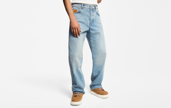 남녀공용 루이B통 스케이트 패치 데님 진 (PREMIUM)