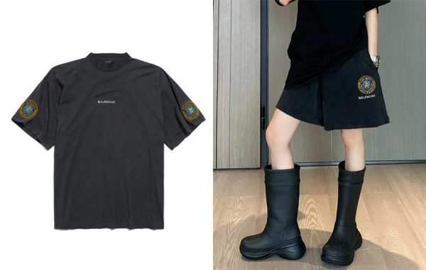 발렌시A가 유니폼 머치 페이드 반팔 티셔츠 & 쇼츠 팬츠 (PREMIUM)