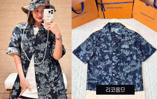 루이B통 자카드 시그니처 클래식 반팔 셔츠 & 쇼츠 팬츠 (1:1 HIGH PREMIUM)