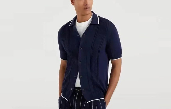 Brunello Cucinell* 클래식 자카드 폴로 반팔 티셔츠 (PREMIUM)