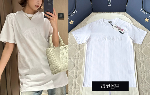 D올 익스클루시브 톤온톤 반팔 티셔츠 (1:1 HIGH PREMIUM)