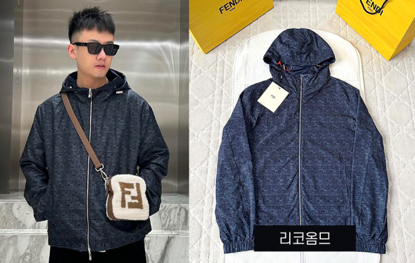 펜D 리버시블 패턴 윈드 브레이커 자켓 (1:1 HIGH PREMIUM)