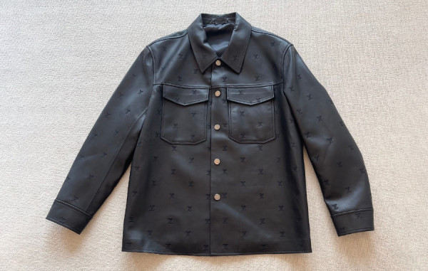 루이B통 엠브로이더드 레더 오버셔츠 (PREMIUM)