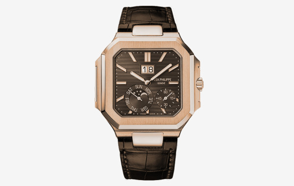 파*필립 큐비투스 문페이즈 초코 로즈골드 가죽스트랩 45mm 1:1 최상급 (싱크 98.6%)