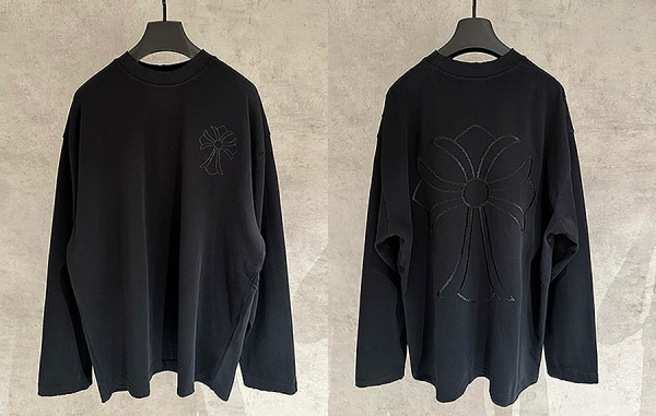 크롬HA츠 빅 크로스 롱슬리브 티셔츠 (PREMIUM)