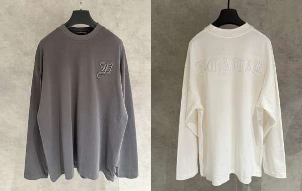 크롬HA츠 백 레터링 롱슬리브 티셔츠 (PREMIUM)