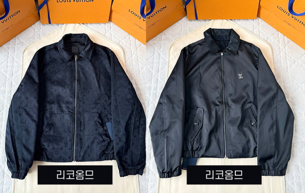 루이B통 모노그램 시크 리버서블 블루종 자켓 (1:1 HIGH PREMIUM)