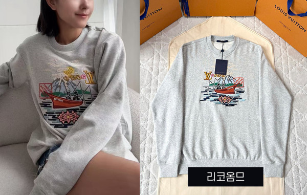 [SALE] 루이B통 퍼렐 & 니고 후지산 맨투맨 티셔츠 (1:1 HIGH PREMIUM) /S(95)