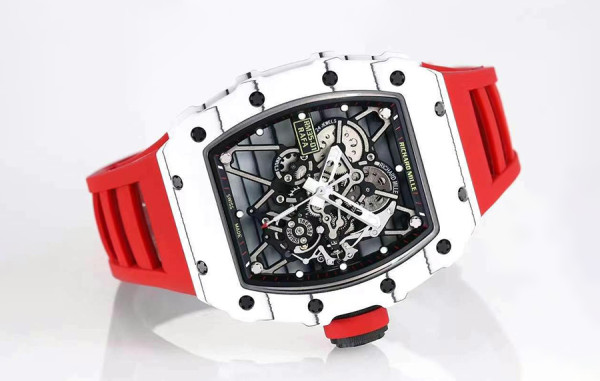 리차*밀 RM35-01 라파엘 나달 NTPT 카본(화이트) 레드 러버밴드 42mm×50mm 1:1 최상급 (싱크 99.8%)