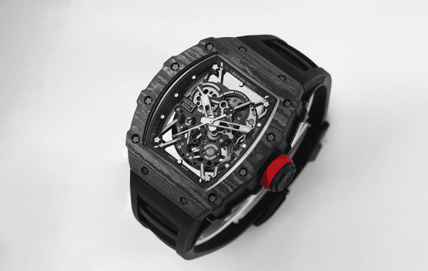 리차*밀 RM35-02 라파엘 나달 NTPT 카본(블랙) 블랙 러버밴드 44.5mm×50mm 1:1 최상급 (싱크 99.8%)