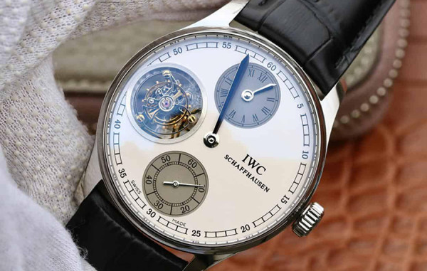 IW* 포르투기저 레귤레이터 투르비용 흰판 레더스트랩 43mm 1:1 최상급 (싱크 97.6%)